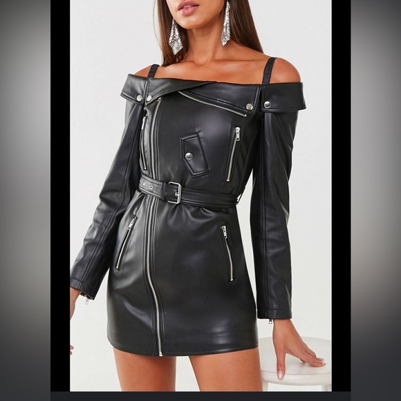 Forever 21 Moto Dress - Picture 1 of 7